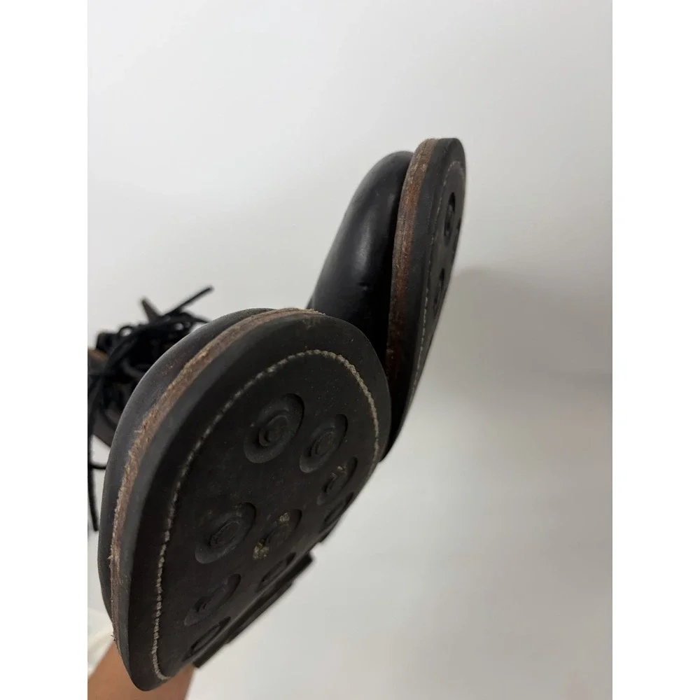 Oak Street Bootmakers Leather Trench Boots Size 11 D Natural Dainite Soles USA